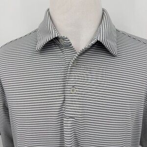 Under Armour XL Loose HeatGear Striped Polo Shirt Mens Performance Golf Wear